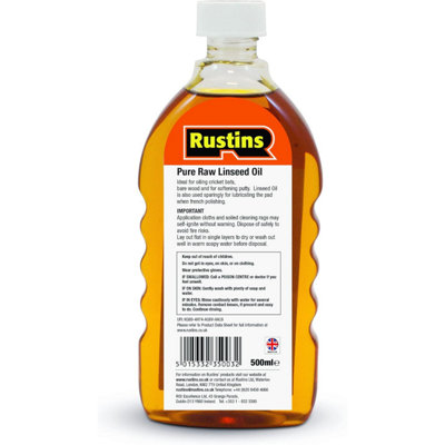 Rustins LINS300 Raw Linseed Oil 300ml RUSLOR300