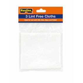 Rustins Lint Free Cloths - 3 in a pack