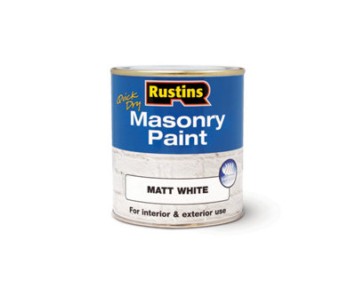 Rustins Masonry Paint - White 250ml