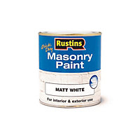 Rustins Masonry Paint - White 500ml