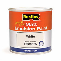Rustins Matt Emulsion Paint - White 250ml