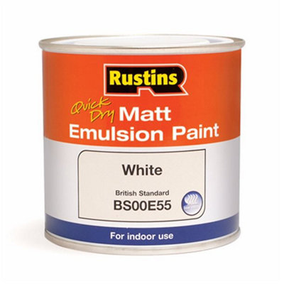 Rustins Matt Emulsion Paint - White 500ml