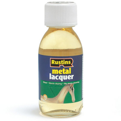 Rustins Metal Lacquer Clear 125ml Renovator for Metal UV Resistant