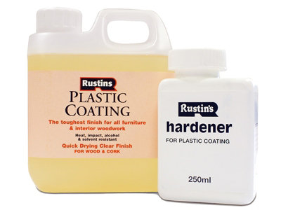 Rustins PCGL1000 Plastic Furniture Coating Gloss 1 litre RUSFPCGG1L