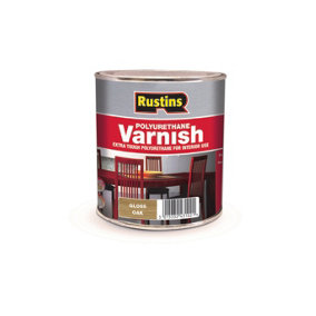 Rustins Polyurethane Varnish Gloss - Oak 250ml