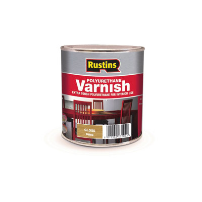 Rustins Polyurethane Varnish Gloss Pine 1ltr DIY at B&Q
