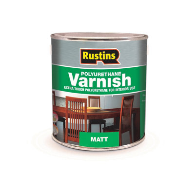 Rustins Polyurethane Varnish Matt Clear 2.5ltr DIY at B&Q
