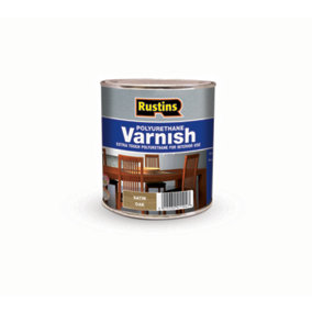 Rustins Polyurethane Varnish Satin - Oak 1ltr