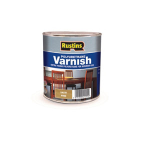 Rustins Polyurethane Varnish Satin - Pine 1ltr