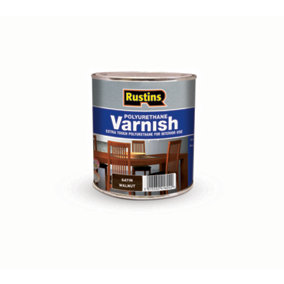 Rustins Polyurethane Varnish Satin - Walnut 1ltr