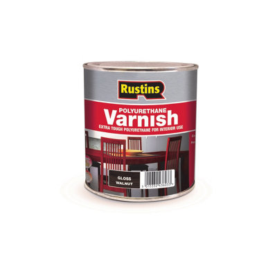 Rustins Polyurethane Varnish Walnut Gloss 500ml