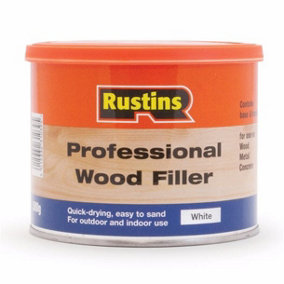 Rustins Professional Wood Filler White 1KG