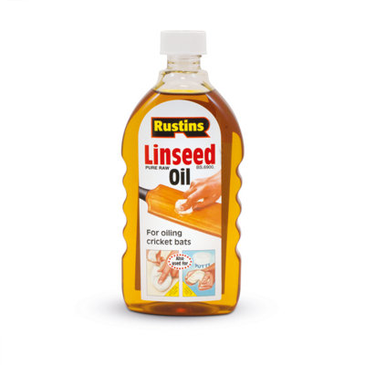 Rustins Pure Natural Raw Linseed Oil 500ml