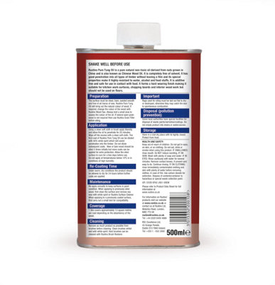 Rustins Pure Tung Oil  -  500ml