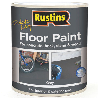 Rustins Quick Dry Floor Paint Grey 1L