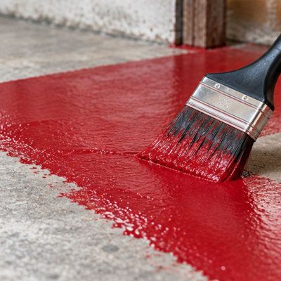 Rustins Quick Dry Floor Paint Red 1L