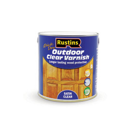 Rustins Quick Dry Outdoor Clear Varnish 2.5L Satin