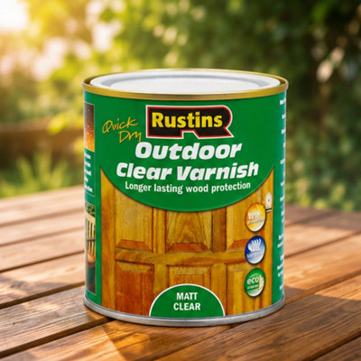 Rustins Quick Dry Outdoor Clear Varnish Matt 250ml