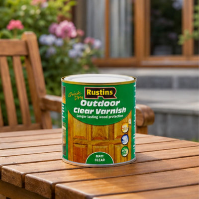 Rustins Quick Dry Outdoor Clear Varnish Matt 250ml