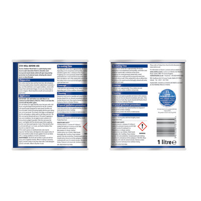 RustinsQuick Dry Poly Varnish Satin Oak 1ltr -Tough, Water-Based Clear Finish In Gloss, Matt Or - View #3