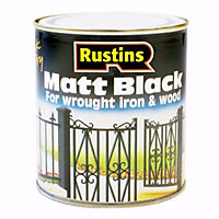 Rustins Quick-Dry Paint Matt - Black 250ml