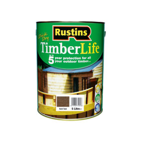 Rustins Quick Dry Timberlife - Dark Teak 5ltr