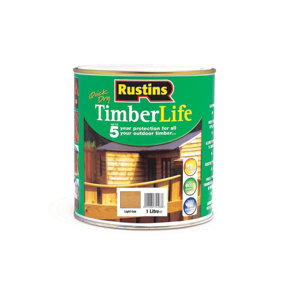 Rustins Quick Dry Timberlife - Light Oak 1ltr
