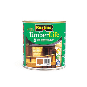 Rustins Quick Dry Timberlife - Teak 1ltr
