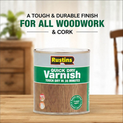 Rustins Quick Dry Varnish Clear Matt 250ml