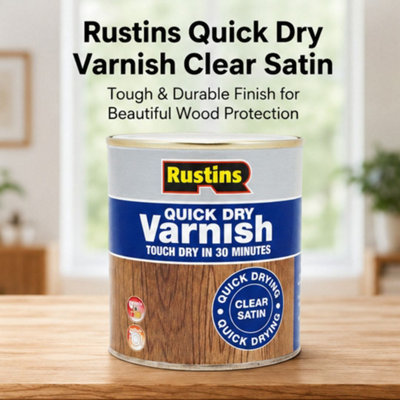 Rustins Quick Dry Varnish Clear Satin 250ml