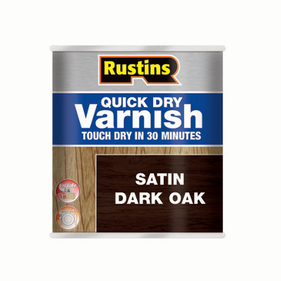 Rustins Quick Dry Varnish - Dark Oak 500ml