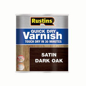 Rustins Quick Dry Varnish - Dark Oak 500ml