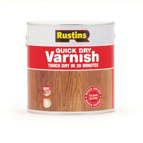 Rustins Quick Dry Varnish Gloss - Clear 2.5ltr