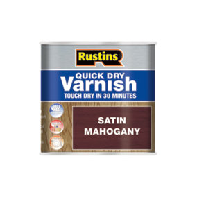 Rustins Quick Dry Varnish - Mahogany 250ml