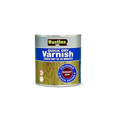 Rustins Quick Dry Varnish - Mahogany 500ml