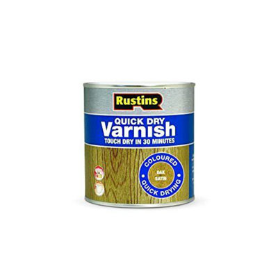 Rustins Quick Dry Varnish - Oak 500ml