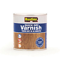Rustins Quick Dry Varnish Satin - Clear 1ltr