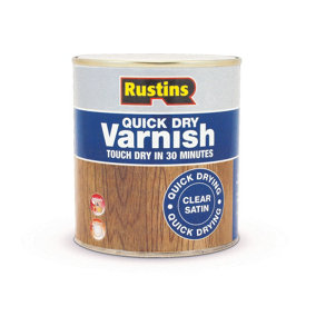 Rustins Quick Dry Varnish Satin - Clear 500ml