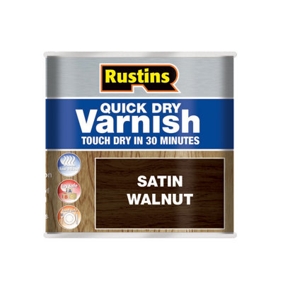 Rustins Quick Dry Varnish Walnut 1L