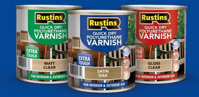 Rustins Quick Drying Polyurethane Varnish Gloss Clear 250ml