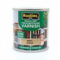 Rustins Quick Drying Polyurethane Varnish Matt Clear 1ltr
