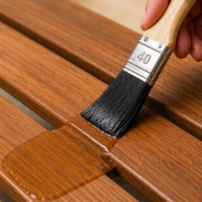 Rustins Quick Drying Polyurethane Varnish Satin Antique Pine 1L