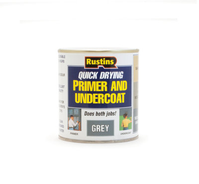 Rustins Quick Drying Primer And Undercoat - Grey 500ml