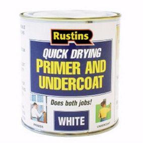Rustins Quick Drying Primer And Undercoat - White 1ltr