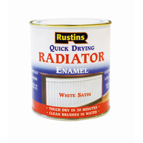 Rustins Quick Drying Radiator Enamel Satin - 1ltr