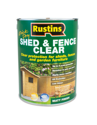 Rustins Shed and Fence - Clear 5ltr