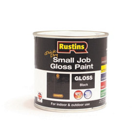 Rustins Small Job Paint Gloss - Black 250ml