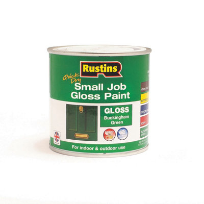 Rustins Small Job Paint Gloss Buckingham Green 250ml DIY at B&Q