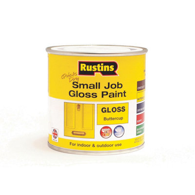 Rustins Small Job Paint Gloss - Buttercup 250ml