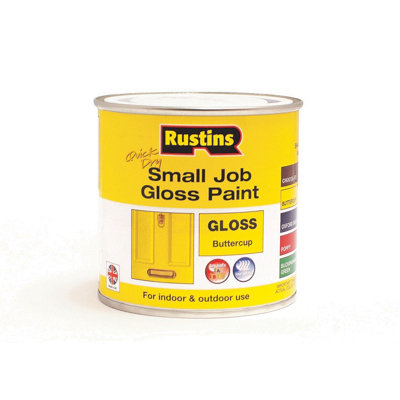 Rustins Small Job Paint Gloss Buttercup 250ml DIY at B&Q